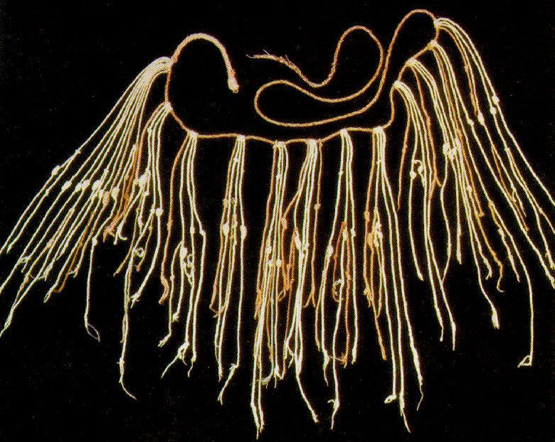 quipu--used by ancient Incas for keeping records