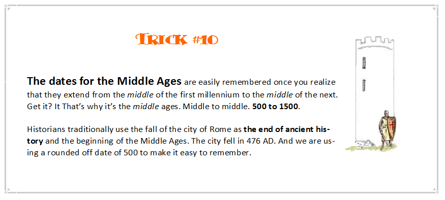 Pack of Tricks--for the study of history